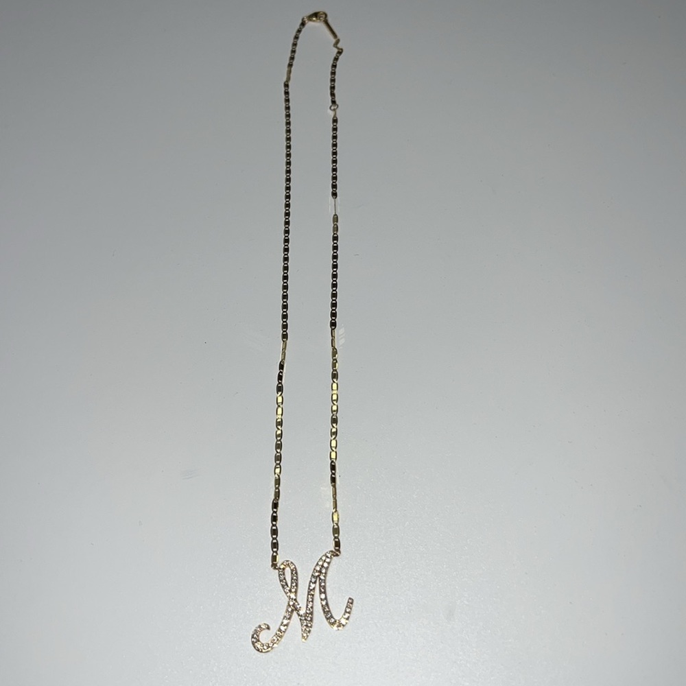 💎NWT LANA MALIBU INITIAL NECKLACE “M” 14 K GOLD & DIAMOND - Picture 14 of 17